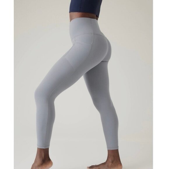 Athleta Salutation Stash 7/8 Tight Leggings Coastline Blue Powervita Size SP - Picture 5 of 9